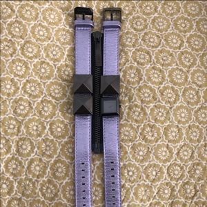 Karl Lagerfeld Metallic Zipper Watch